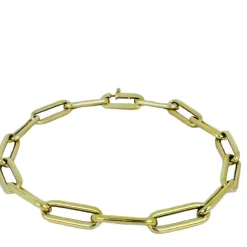 Bracelet en or jaune fermé pour toujours
