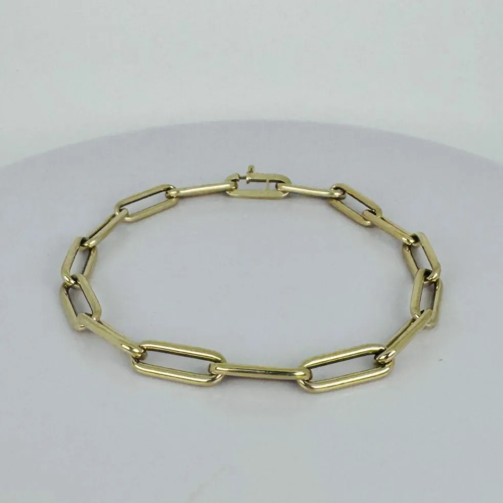 Bracelet en or jaune fermé pour toujours