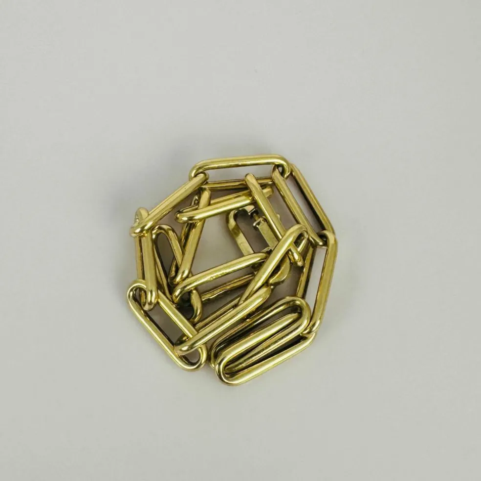 Bracelet en or jaune fermé pour toujours