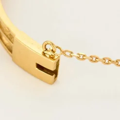 Bracelet en or jaune, émeraude et diamants