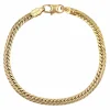 Bracelet en or occasion gourmette aplatie