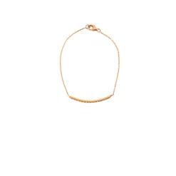 Bracelet en or rose & diamants