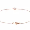 Bracelet en or rose avec diamant 0,10 carat