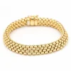 Bracelet en or rose de conception italienne.