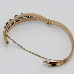 Bracelet en or rose et diamants taille rose