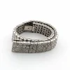 Bracelet en platine avec diamants