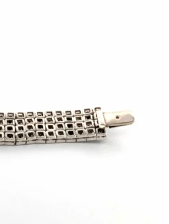 Bracelet en platine avec diamants