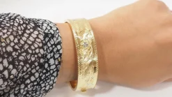 Bracelet esclave en or jaune