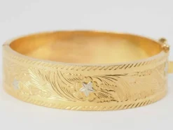 Bracelet esclave en or jaune