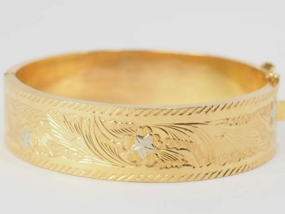 Bracelet esclave en or jaune