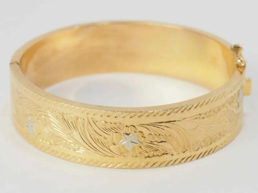 Bracelet esclave en or jaune