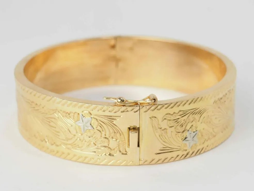 Bracelet esclave en or jaune