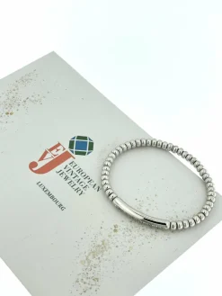 Bracelet extensible Tresore or blanc diamants de Hulchi Belluni