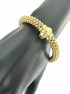Bracelet fantaisie FOPE en or jaune