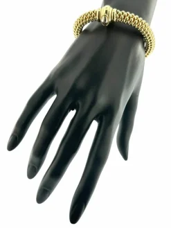 Bracelet fantaisie FOPE en or jaune