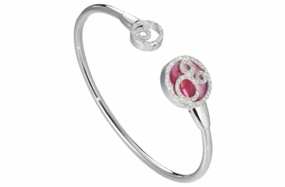 Bracelet Fulvio Mello Circle Or blanc Diamants