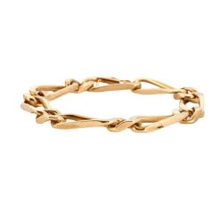 Bracelet gourmette en or jaune