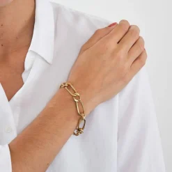 Bracelet gourmette en or jaune