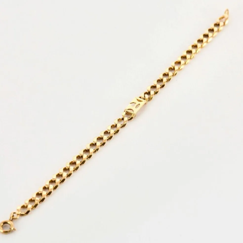 Bracelet gourmette en or jaune