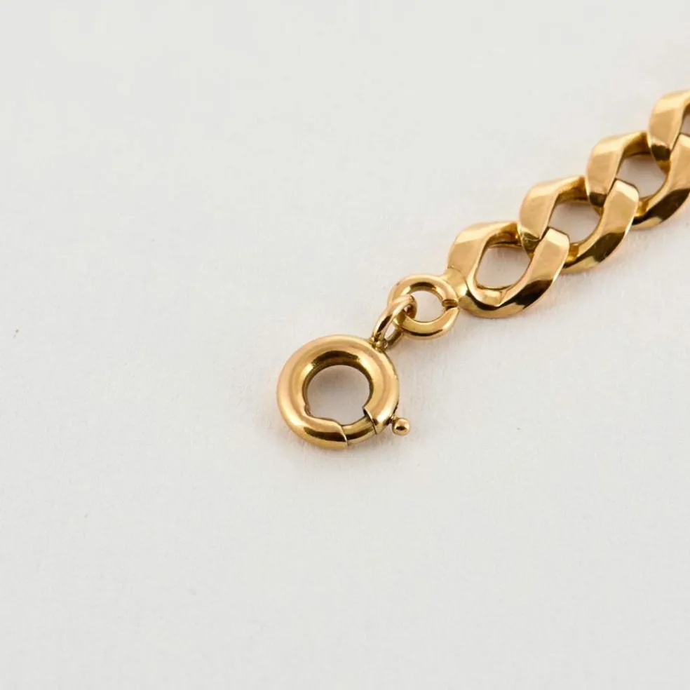 Bracelet gourmette en or jaune