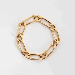 Bracelet gourmette en or jaune