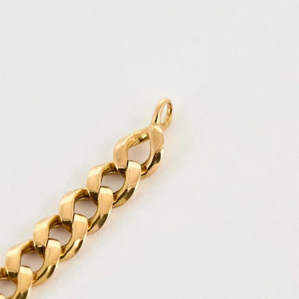 Bracelet gourmette en or jaune
