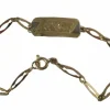 Bracelet gourmette identité Art Déco