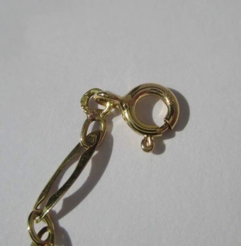 Bracelet gourmette identité Art Déco