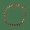 Bracelet gourmette or jaune