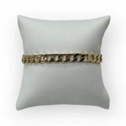 Bracelet gourmette or jaune