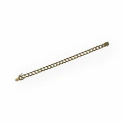 Bracelet gourmette or jaune