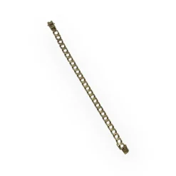 Bracelet gourmette or jaune