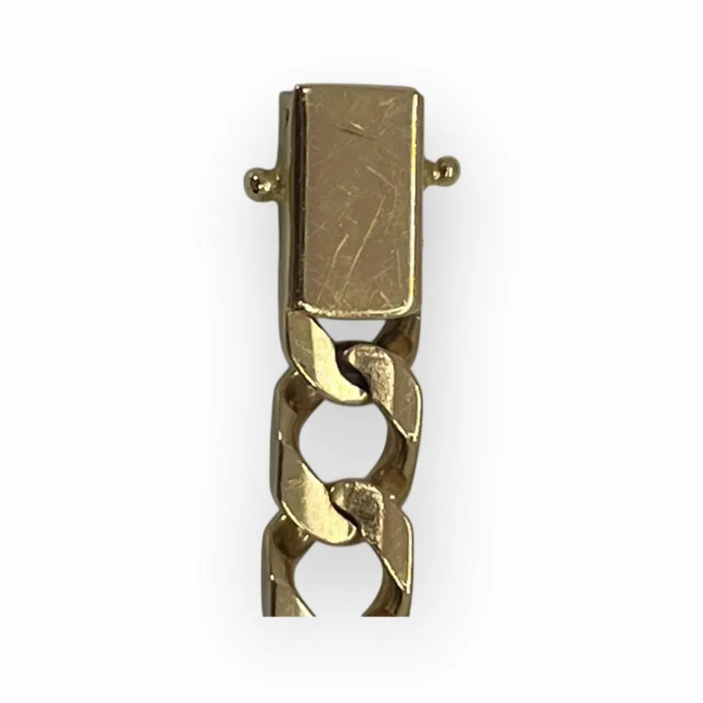 Bracelet gourmette or jaune