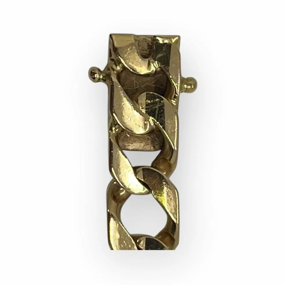 Bracelet gourmette or jaune