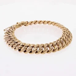 Bracelet gourmette or rose vintage