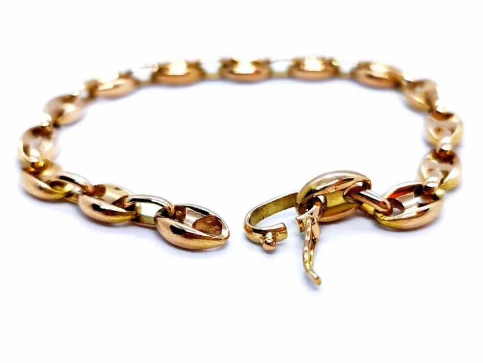 Bracelet Grain de café Or jaune