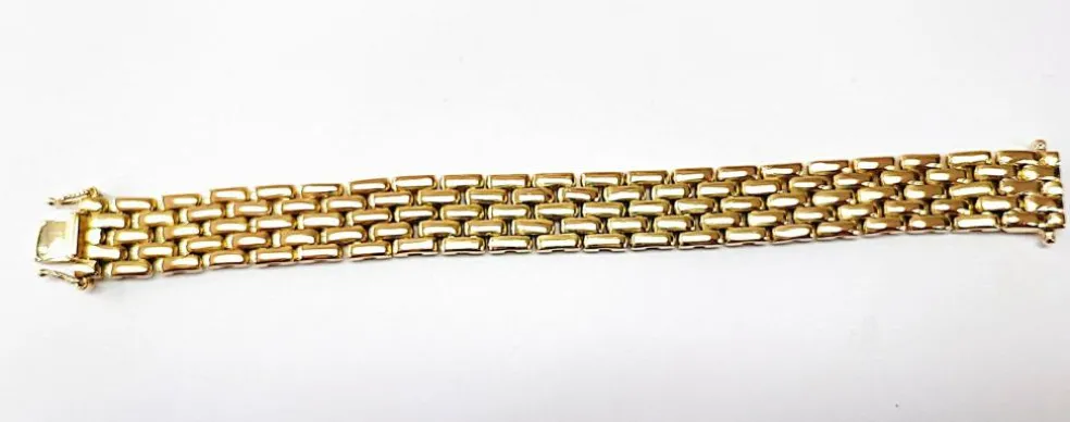 Bracelet grain de riz or jaune
