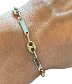 Bracelet grains de café or blanc or jaune