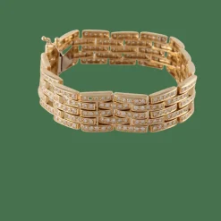 Bracelet Grains de riz pavage Diamants