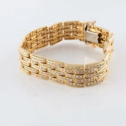 Bracelet Grains de riz pavage Diamants