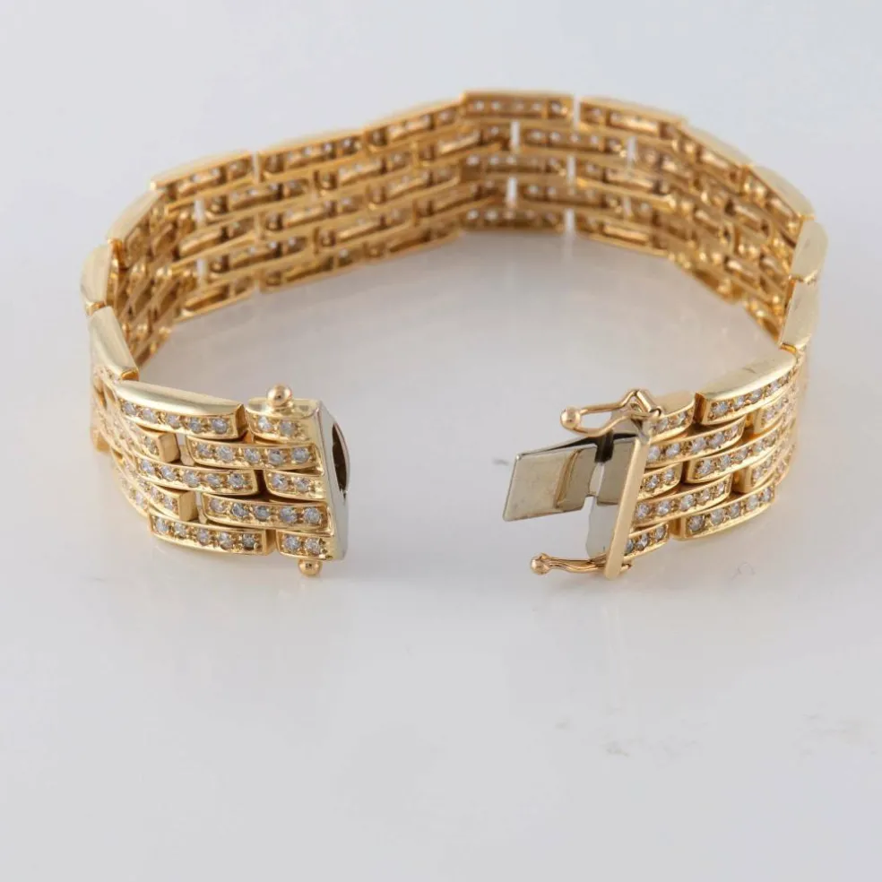 Bracelet Grains de riz pavage Diamants