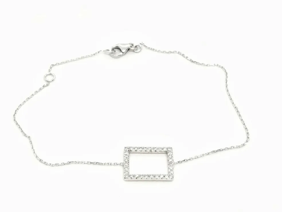 Bracelet Graphique Or blanc Diamant