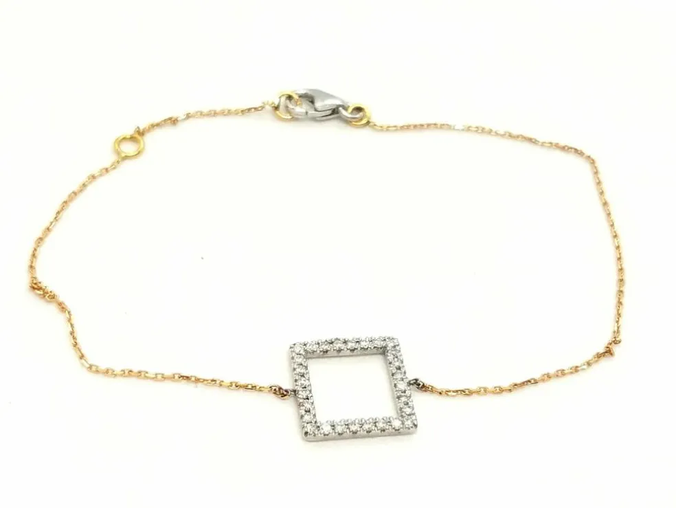 Bracelet Graphique Or blanc Diamant