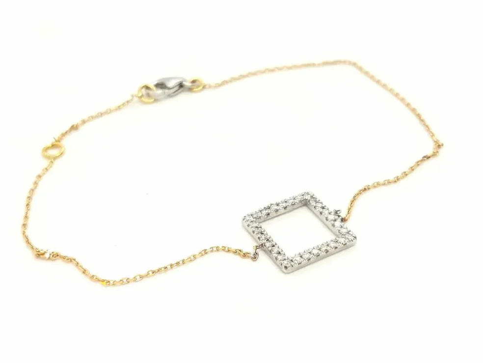 Bracelet Graphique Or blanc Diamant