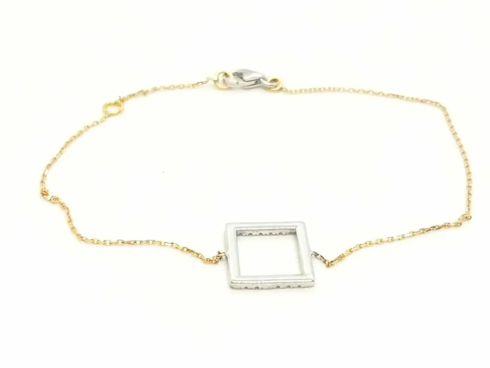 Bracelet Graphique Or blanc Diamant