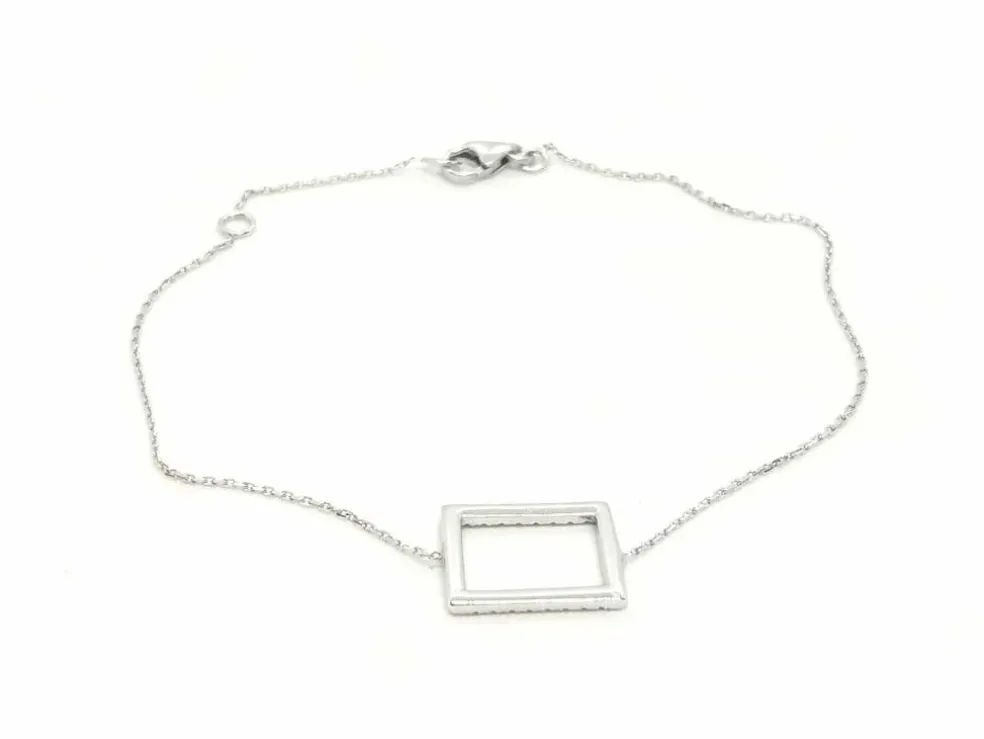 Bracelet Graphique Or blanc Diamant