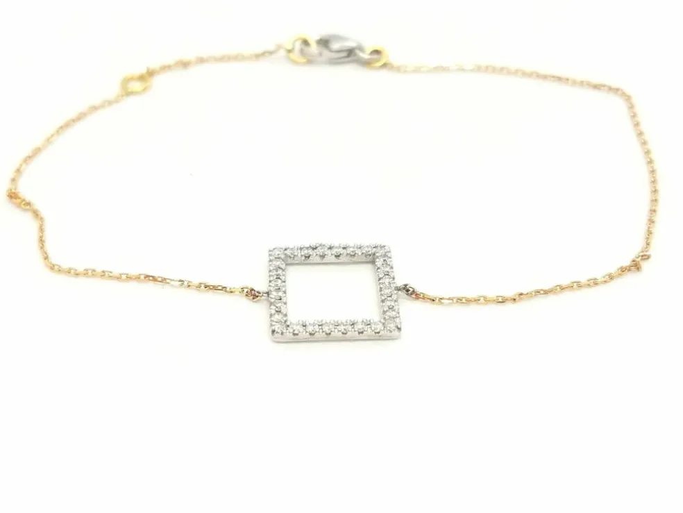 Bracelet Graphique Or blanc Diamant