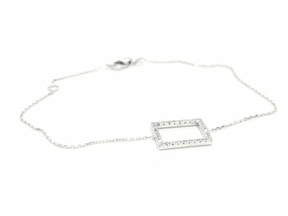 Bracelet Graphique Or blanc Diamant