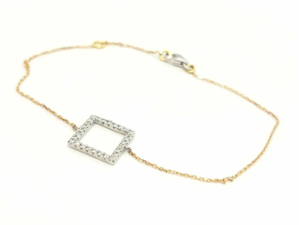 Bracelet Graphique Or blanc Diamant