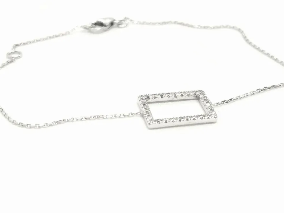 Bracelet Graphique Or blanc Diamant
